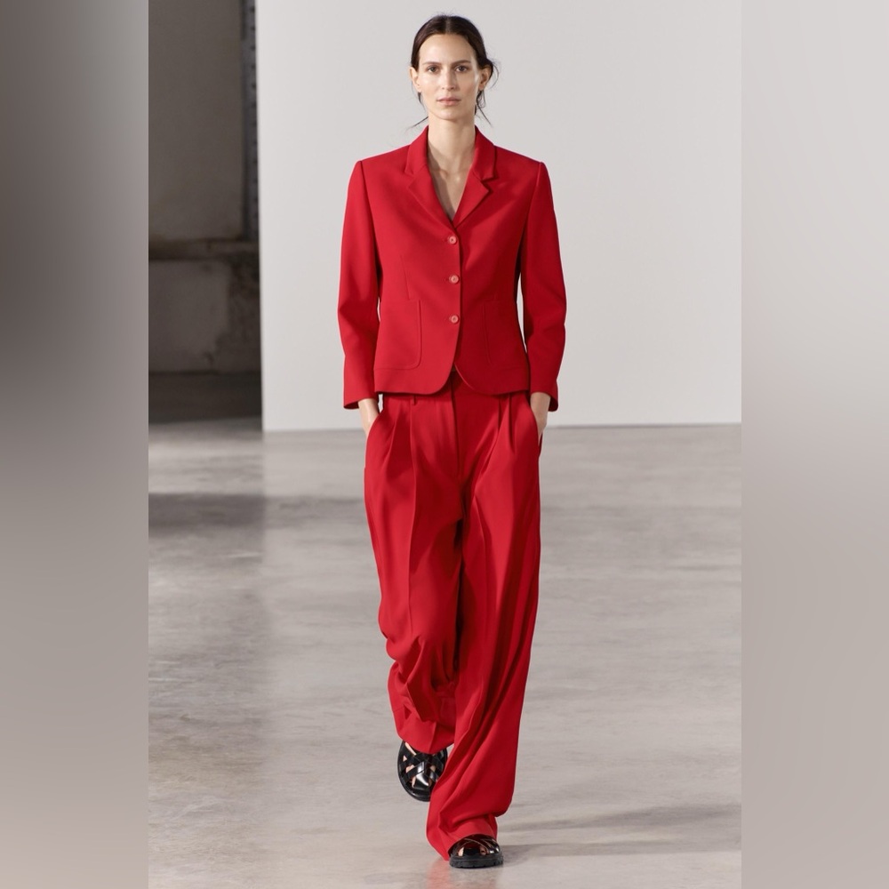 Zara Red Women's Suit Set